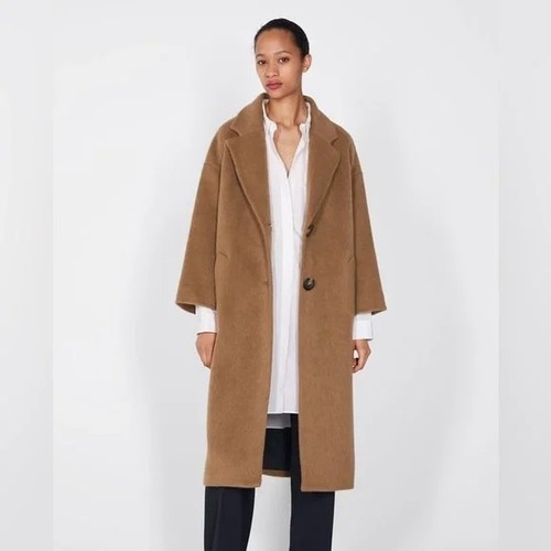 Zara camel brown soft long - brown,