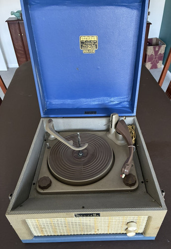 Dansette major blue 1950 - dansette, 1950's