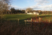 Photo A2 Small plot of grazing land by Lancaster-Morecambe Greenway A ti c2014