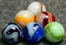 6 Vintage American WV Swirl