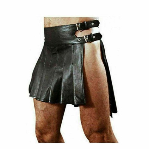 Mens genuine leather - mens, kilt