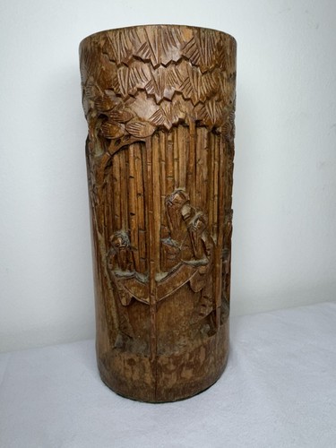 Antique chinese carved bamboo - antique,