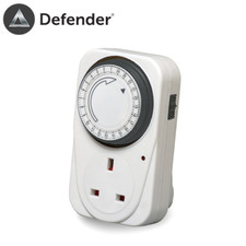 Defender 24 Hour Segment Timer Plug Switch Socket Energy Saver