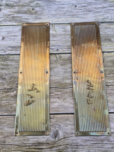 Pair solid brass antique - pair,