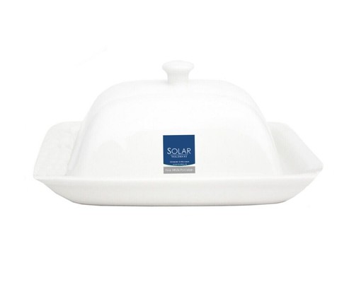 White porcelain butter - butter, dish