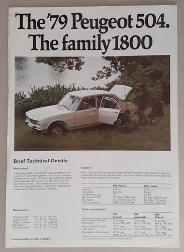 Peugeot 504 family 1800 - peugeot,