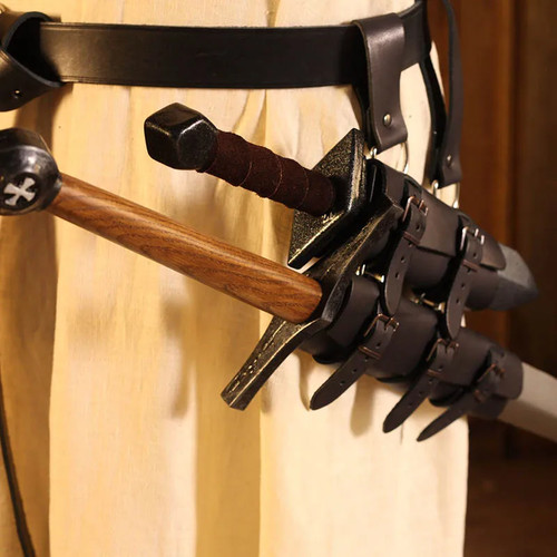 Medieval leather dual - leather,