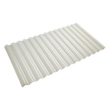 Clear Corrugated PVC Roofing Sheets 2.48inch Profile 1mm Thick Plastic Sheets UK