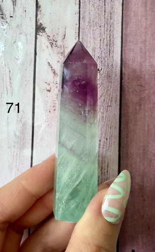 Rainbow fluorite tower point - fluorite, tower/point