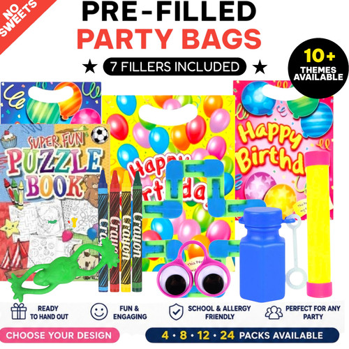 Pre filled party bags kids - party,