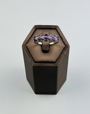 Amethyst And Diamond Ring 9ct