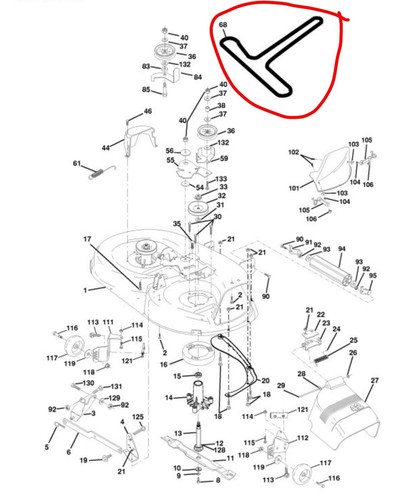 Husqvarna mower deck drive