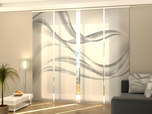 Sliding panel curtain for - panel,