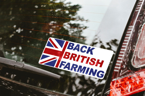 Back british farming sticker - farming,