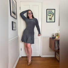 90s Vintage Alaia Grey Bodycon