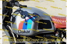 BMW R80 GS Paris Dakar 32 Liter Silver Painted Alloy Fuel Tank with All Stickers