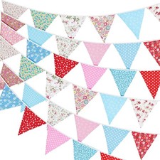 Fabric bunting flags - fabric,