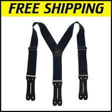 Premium Y-Back Work Suspenders - 2 Inch Wide Adjustable for Comfortable Fit