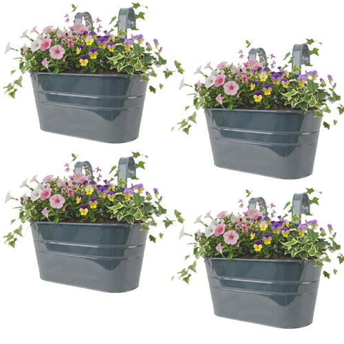 Metal hanging basket flower - metal,