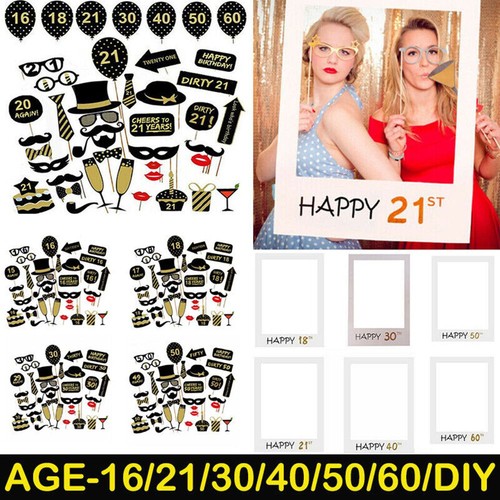 Frame photo booth props happy - booth,