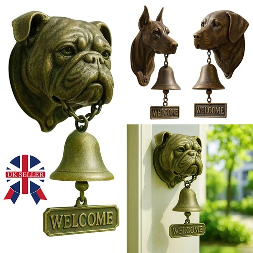 Welcome doorbell dog - welcome, head
