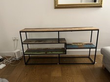 Solid reclaimed wood and steel