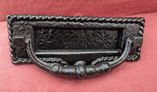 BLACK IRON LETTERBOX WITH