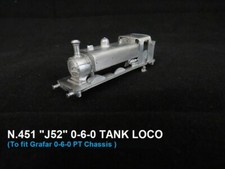 N GAUGE BEAVER PRODUCTS  N.451 LNER J52 0-6-0 T LOCOMOTIVE KIT