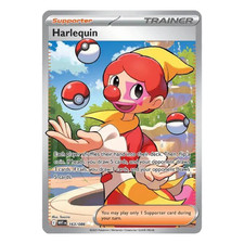 Harlequin - 163/086  White Flare Pokemon Card - NM