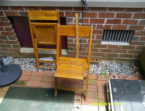 Antique vintage slat wood - slat,
