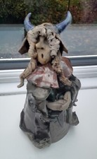 Clarecraft pottery wizard opera singer diva viking hand made studio Pearson