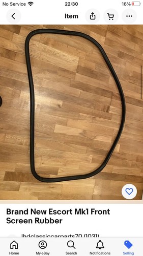 Ford escort mk1 rubber kit - rubber,