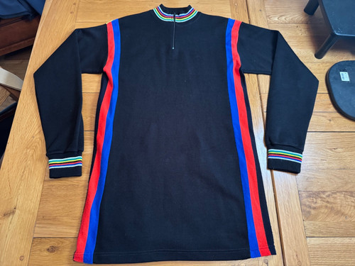 Vintage black cycling jersey - vintage,