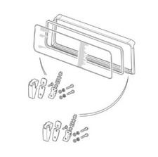 LRC2375H DEFENDER WINDSCREEN BRACKET / HINGE KIT - FITS UP TO 1992 - UP TO JA