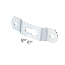 20pack Keyhole Hanging Plate 49mmx13mm Single Hole Hook with Screws Silver Tone