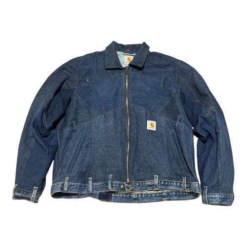 Carhartt blue denim panelled - blue,