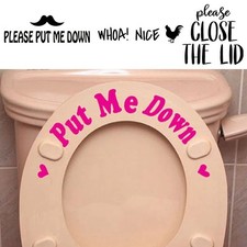 Toilet Seat Sticker Funny Put