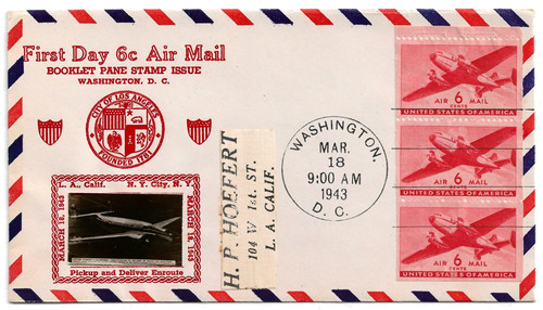 1943 fdc cent - 1943, mail