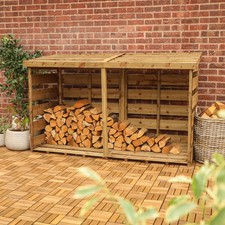 Mercia Garden Double Log Store