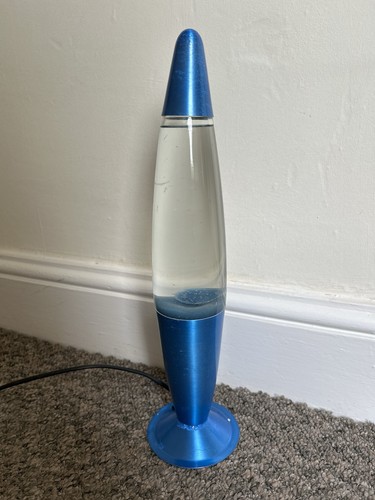 Rocket shaped blue lava - rocket, lamp