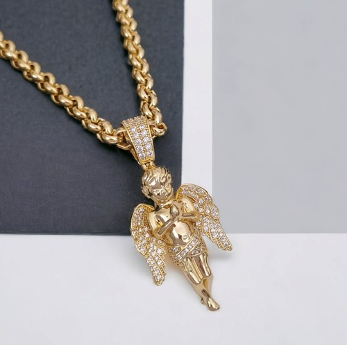 Gold praying angel - gold, on