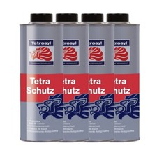 4x Schutz Underseal Underbody Rust Protector 1L Litre Tetraschutz Tetrosyl 