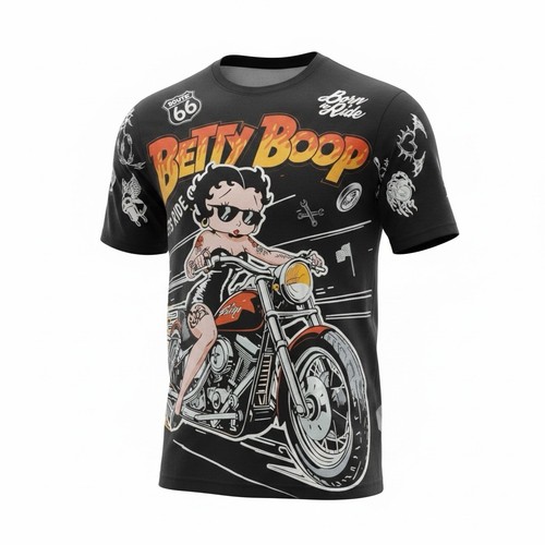 Betty boop motorcycle - betty, t-shirt