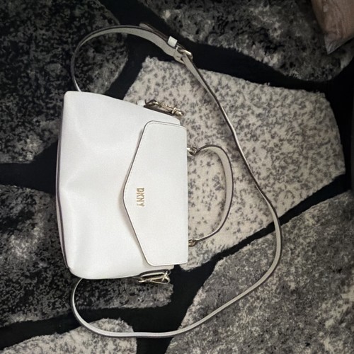 Dkny white faux leather - white,
