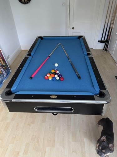 Pool table blue - pool, table,