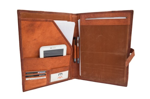 Vintage leather portfolio - vintage,