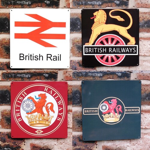 Metal railway sign british - railway, |