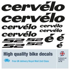 Cervelo S2 bike decals set