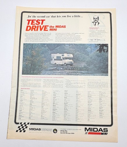 Midas mini motorhome vintage - midas,