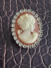 Cameo Brooch 925 Silver 
